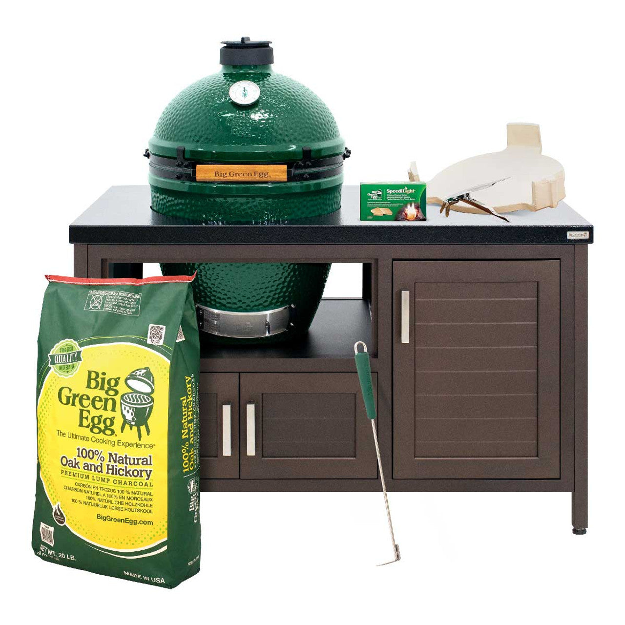 Big green egg custom cooking island hotsell