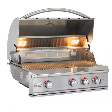 Blaze 26-Inch Countertop Propane Outdoor Pizza Oven W/ Rotisserie &  Countertop Sleeve - BLZ-26-PZOVN-LP