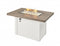 Driftwood Havenwood Gas Fire Pit Table with White Base