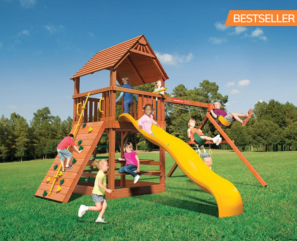 Monkey Tower B Swing Set | Childrens Swingsets | Woodplay – Steepleton