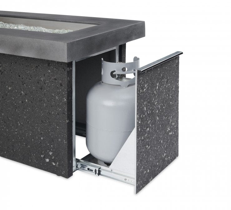 Grey Key Largo Linear Gas Fire Pit