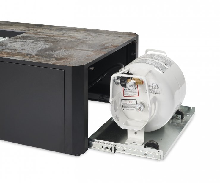 Kinney Linear Gas Fire Pit Table