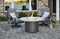 White Onyx Beacon Chat Height Gas Fire Pit Table